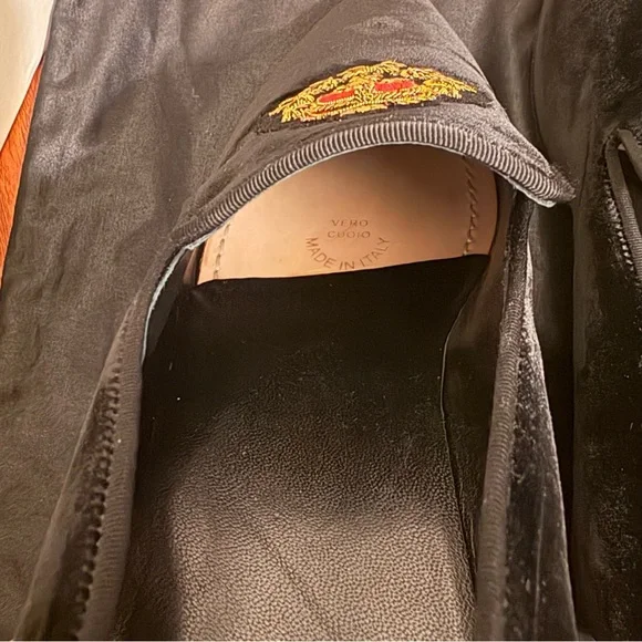 NWOT SAINT LAURENT mens velvet loafers - Picture 14 of 14